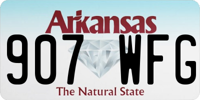 AR license plate 907WFG