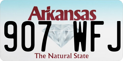 AR license plate 907WFJ