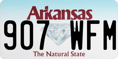 AR license plate 907WFM