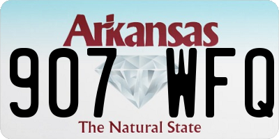 AR license plate 907WFQ