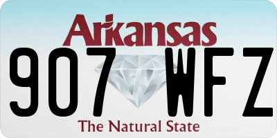 AR license plate 907WFZ