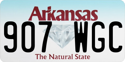 AR license plate 907WGC