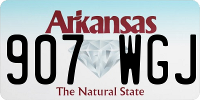 AR license plate 907WGJ