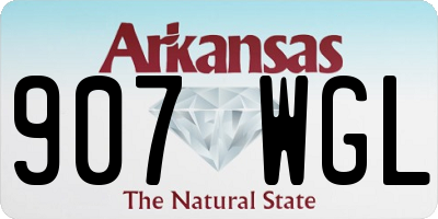 AR license plate 907WGL