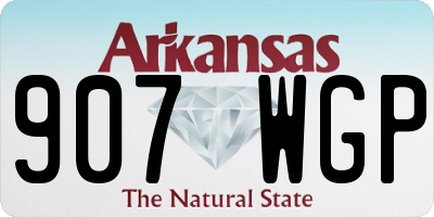 AR license plate 907WGP