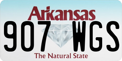 AR license plate 907WGS