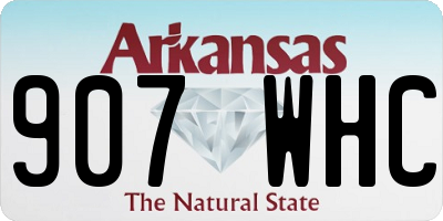 AR license plate 907WHC