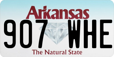 AR license plate 907WHE