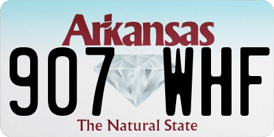 AR license plate 907WHF