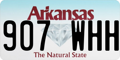 AR license plate 907WHH