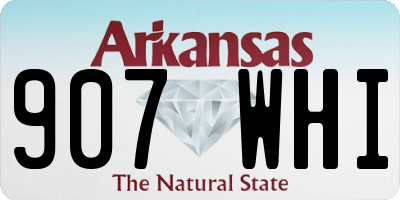 AR license plate 907WHI