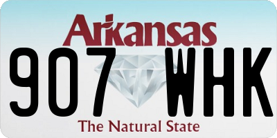 AR license plate 907WHK