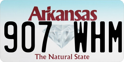 AR license plate 907WHM