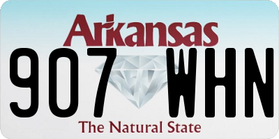 AR license plate 907WHN