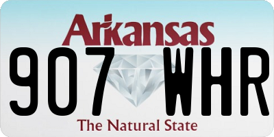 AR license plate 907WHR