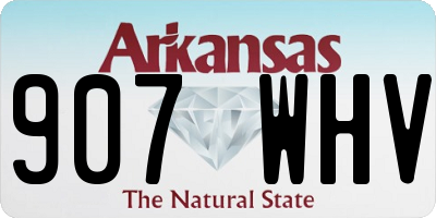 AR license plate 907WHV