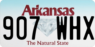 AR license plate 907WHX