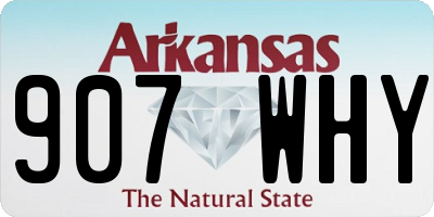 AR license plate 907WHY