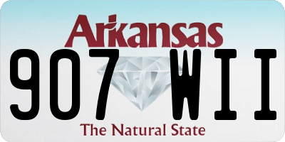 AR license plate 907WII