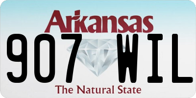 AR license plate 907WIL
