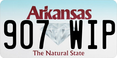 AR license plate 907WIP