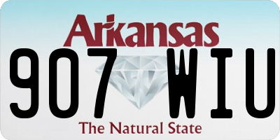 AR license plate 907WIU