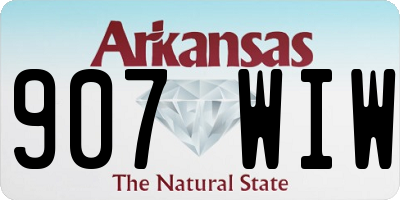 AR license plate 907WIW