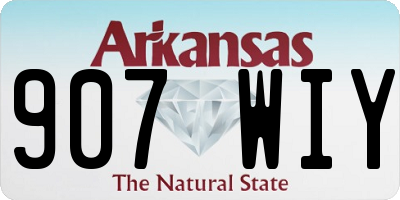 AR license plate 907WIY