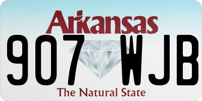 AR license plate 907WJB