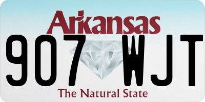 AR license plate 907WJT