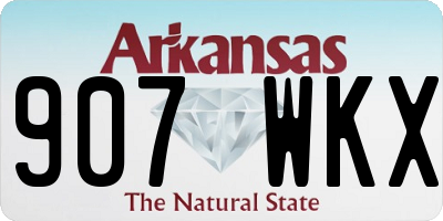 AR license plate 907WKX