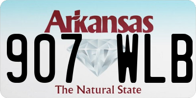 AR license plate 907WLB