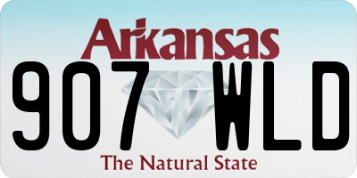 AR license plate 907WLD