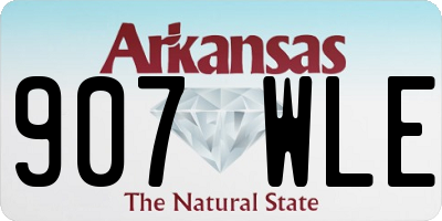 AR license plate 907WLE
