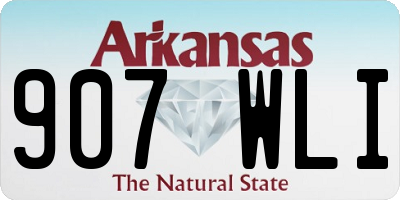 AR license plate 907WLI
