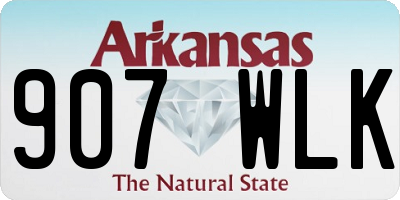 AR license plate 907WLK