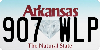 AR license plate 907WLP