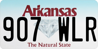 AR license plate 907WLR