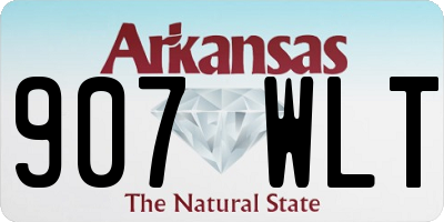 AR license plate 907WLT