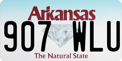 AR license plate 907WLU