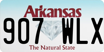 AR license plate 907WLX