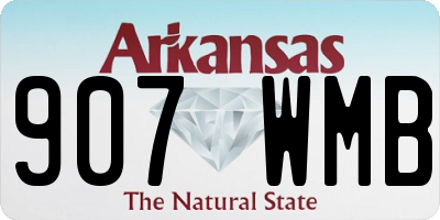 AR license plate 907WMB