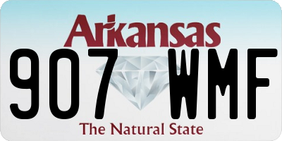 AR license plate 907WMF