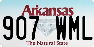 AR license plate 907WML