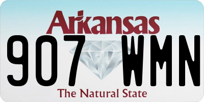 AR license plate 907WMN