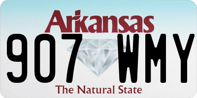 AR license plate 907WMY