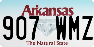 AR license plate 907WMZ
