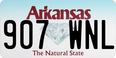 AR license plate 907WNL