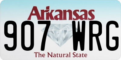 AR license plate 907WRG