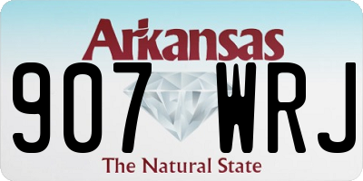 AR license plate 907WRJ